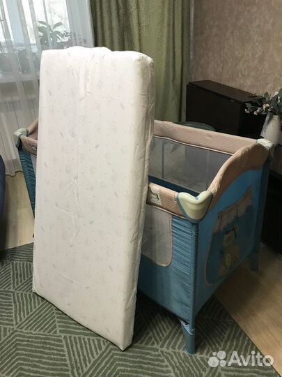 Детская кровать манеж с матрасом