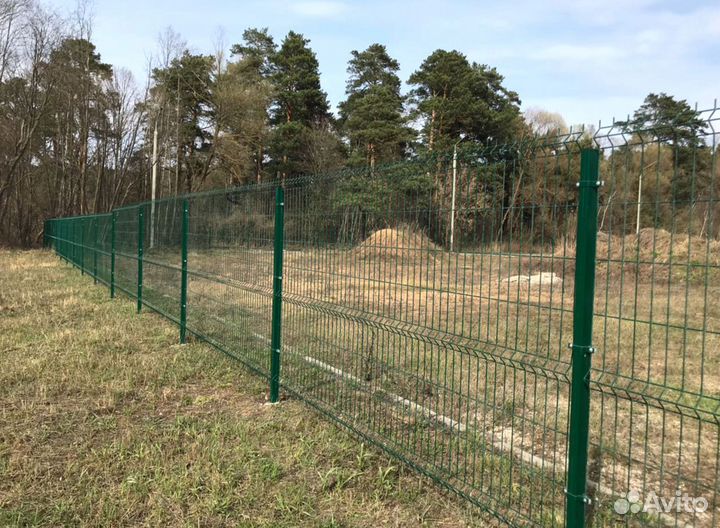 Забор Гиттер 3Д. Ворота. Калитки. Столбы