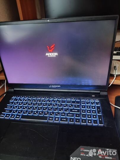 Игровой ноутбук Ardor Gaming rtx 4070, i7 12650h