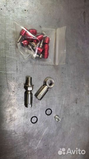 Тормозные колодки, банджо, штуцеры, оливки, хомуты