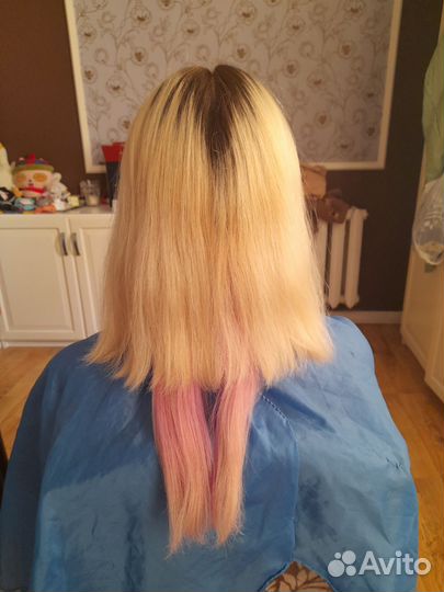 Окрашивание волос, стрижки