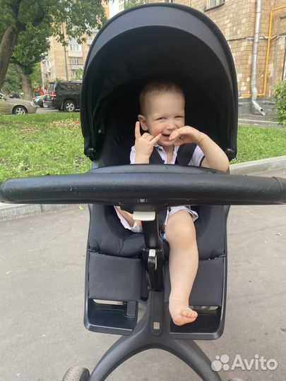 Коляска stokke xplory v6 total black