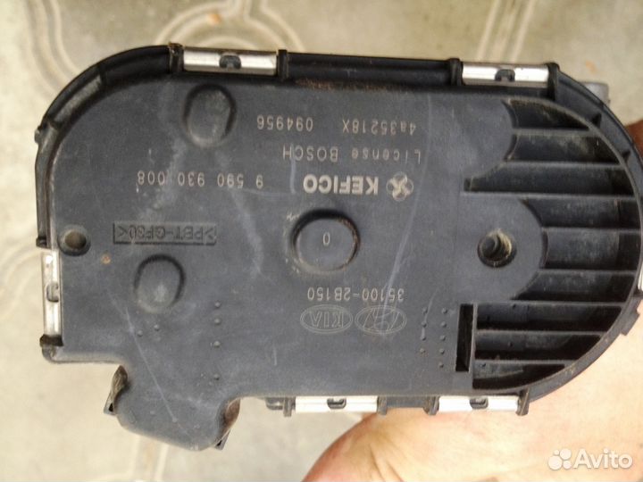 Дроссельная заслонка Hyundai Solaris