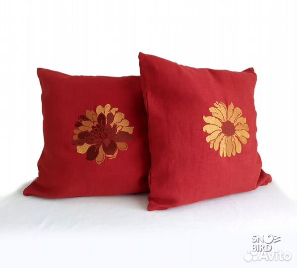 Комплект из 2-х чехлов на подушки, ткань рами