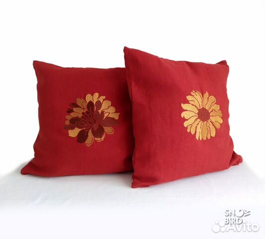 Комплект из 2-х чехлов на подушки, ткань рами