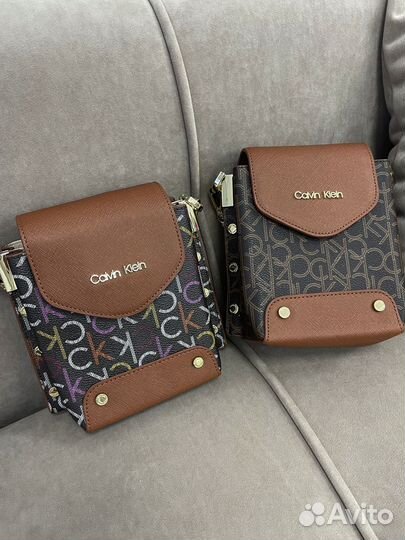 Сумка женская Calvin Klein Logo Crossbody Brown ор