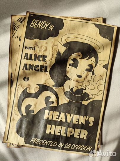 Постер Bendy и Alice Angel