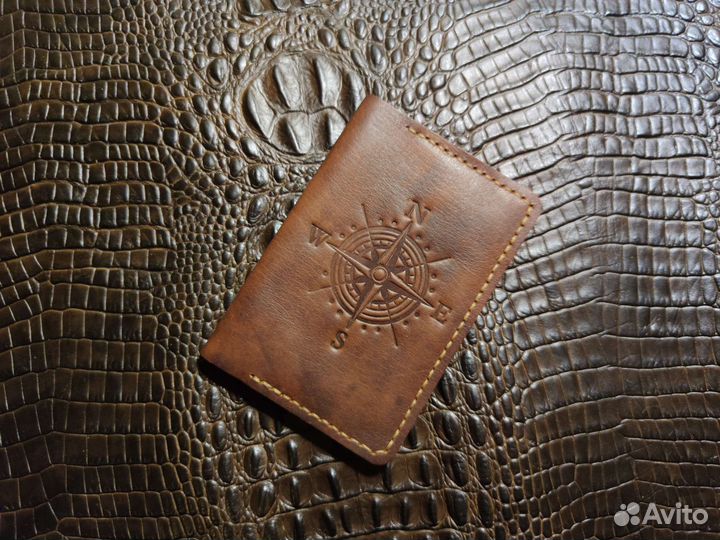 Обложка для паспорта из натуральной кожи