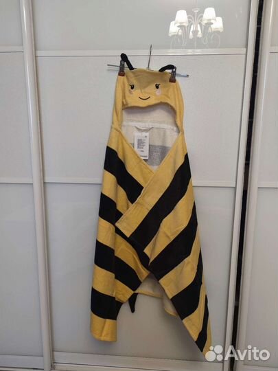 Детское полотенце с с капюшоном Пчёлка H&M