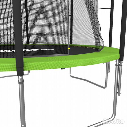Батут с сеткой unix line Simple 10 ft Green inside