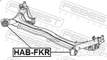 Сайлентблок задней балки honda civic FK 5D 06-1