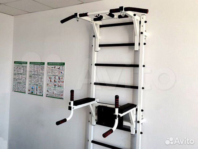 Шведская стенка с турником и брусьями