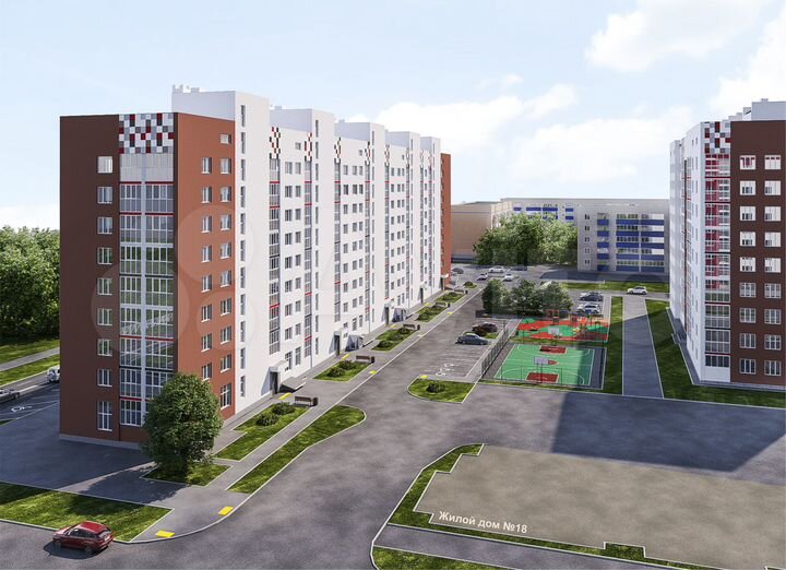 3-к. квартира, 61,5 м², 6/9 эт.