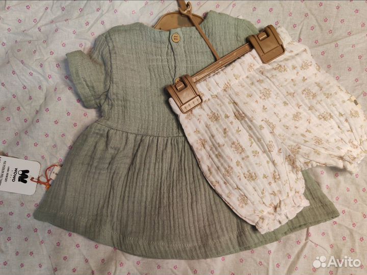 Платье для девочки WoWo kids со штанишками 68-86