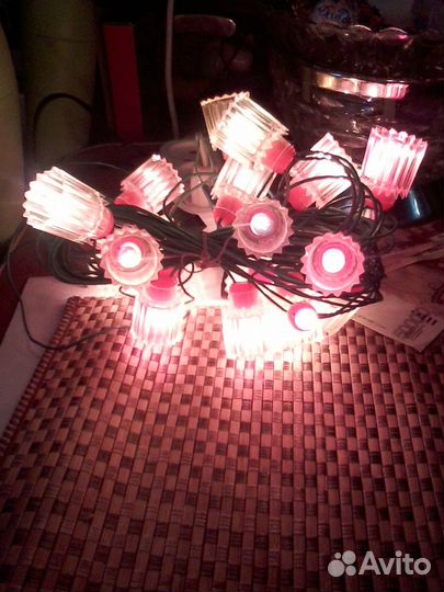 Продаю гирлянду рабочую, фонарики/СССР