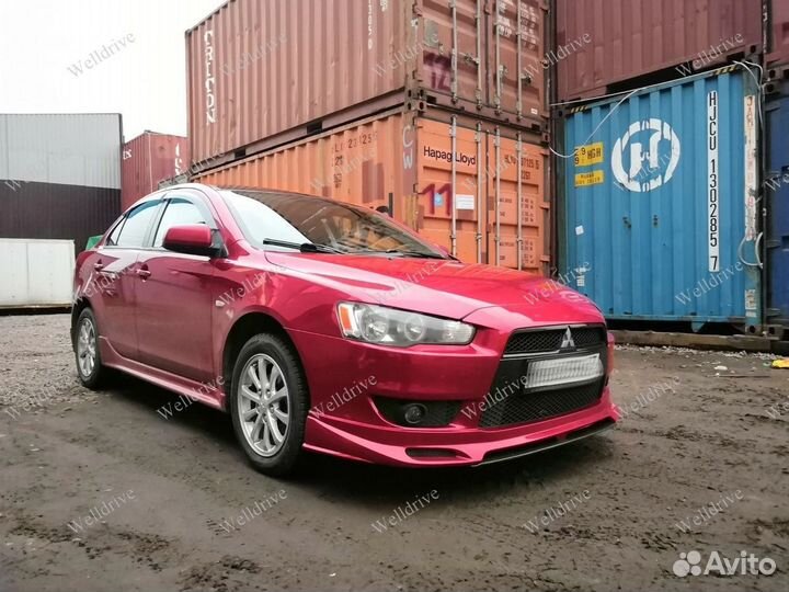 Накладка на перед бам Mitsubishi Lancer X10 Zodiak