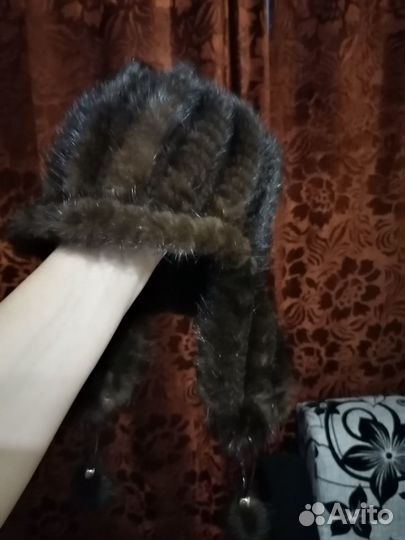 Шапка норковая новая женская