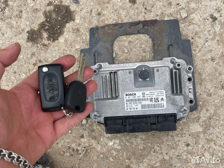 Блок управления двигателем комплект peugeot 408