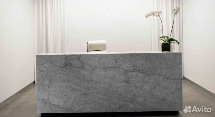 Барная стойка для клиники из искусственного камня