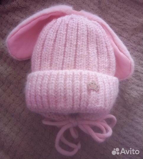 Шапка зимняя для девочки 0-12