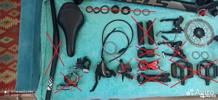 Велозапчасти, тормоза, шатуны, покрышки