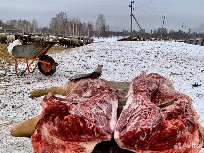 Крестьянка с деревни свинина