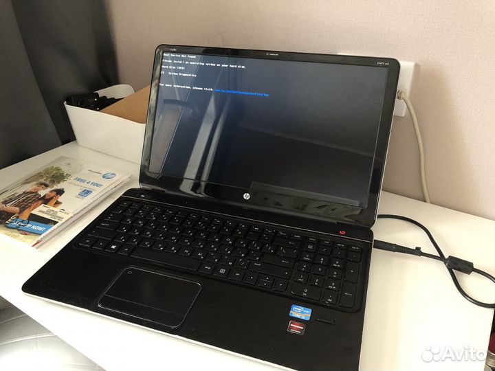 Ноутбук hp envy m6-1250er core i3 не исправен