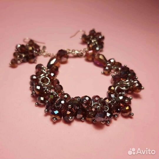 Колье,браслет, серьги