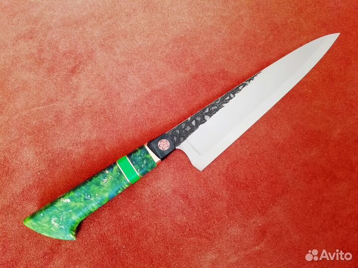 Шеф-нож ручной работы из 14c28n