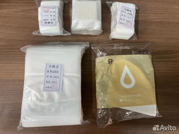 Фильр пакеты для чая воронок и дрип пакеты