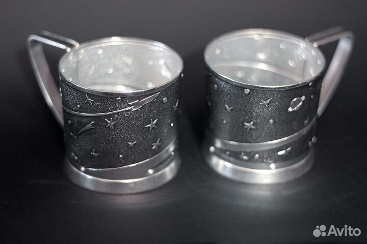 Подстаканник Советский космос, СССР, 2 шт