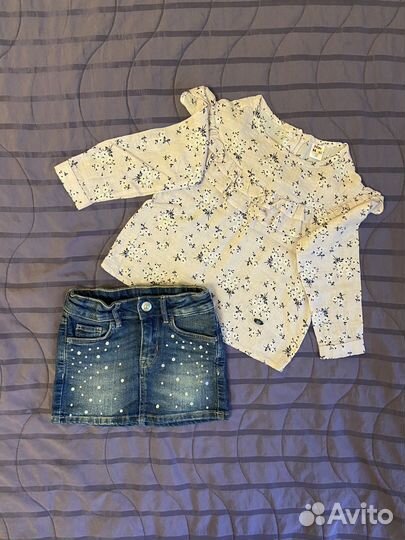 Пакет одежды на девочку 3-4 года