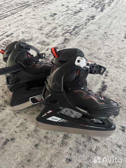 Коньки oxelo раздвижные размер 27-30