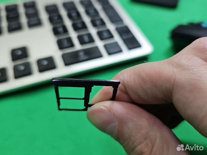 Лоток симкарты Samsung A41 черный