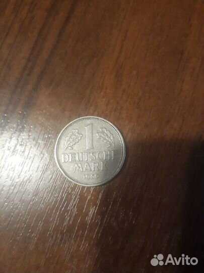 Монета 1 дойч марка 1950