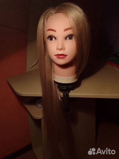 Учебная голова манекена для причёсок