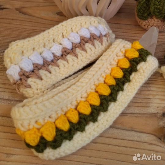 Повязка на голову вязаная