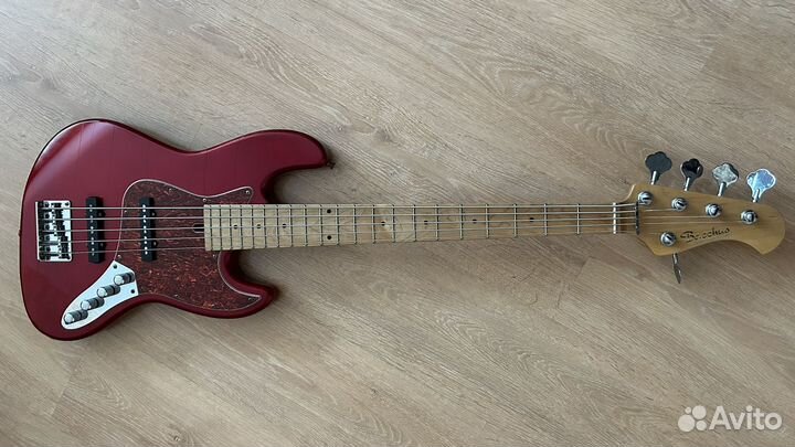 Бас гитара Bacchus BJB-5M Jazz Bass Red