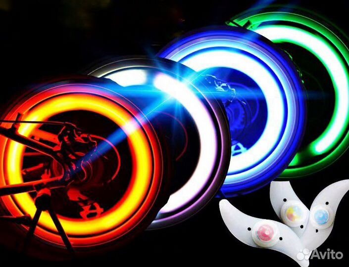 Водонепроницаемый фанарь на спицы велосипеда