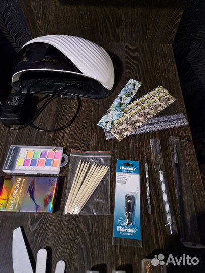 Набор для наращивания, гель лака и дизайна ногтей