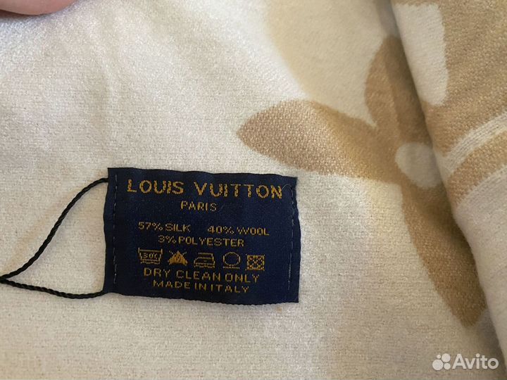 Женский кашемировый шарф, бежевый Louis Vuitton