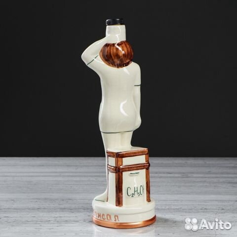 Штоф медсестра с 6-ю мензурками