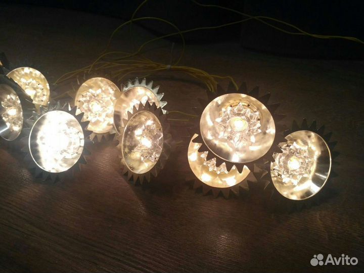 Советская винтажная гирлянда Луч 80е