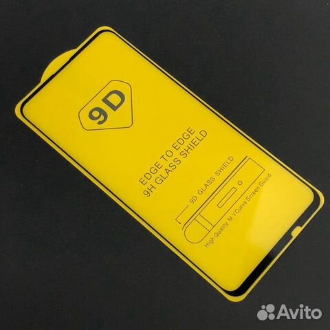 Защитное стекло на Huawei P smart Z / 9X чёрное