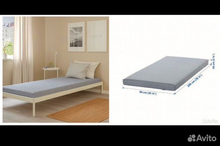 Матрас 90 х 200 Икея IKEA (Agotnes)