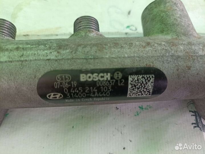 Топливная рампа хундай гранд старекс фирмы бош