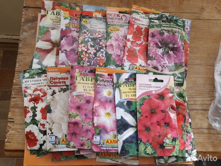Астра петуния чина перец горошек семена