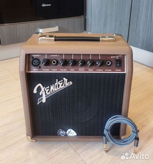 Fender Acoustasonic 15 + Кабель (Комбоусилитель)