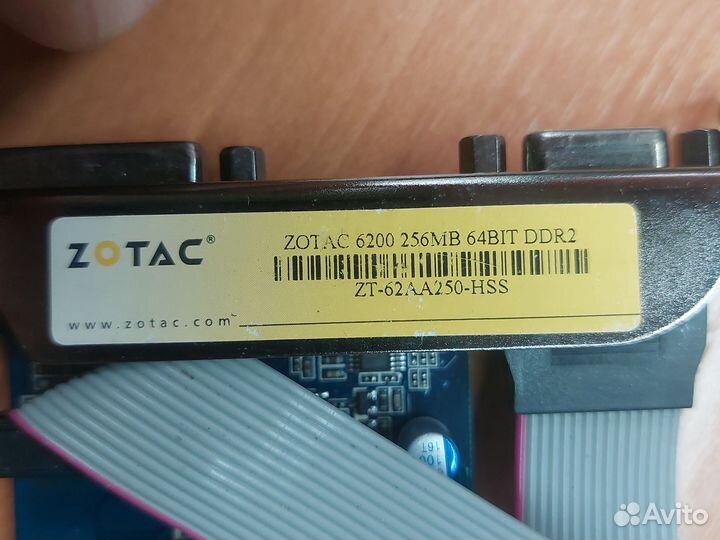 Видеокарта agp zotac 6200
