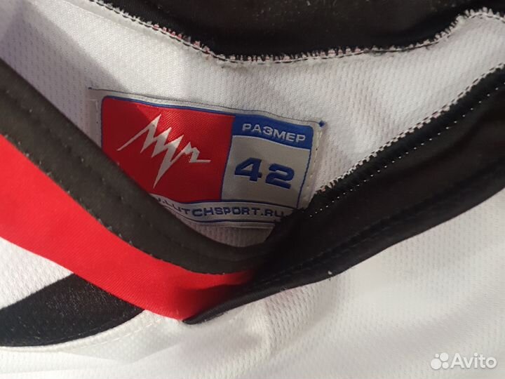 Хоккейная игровая майка металлург Новокузнецк